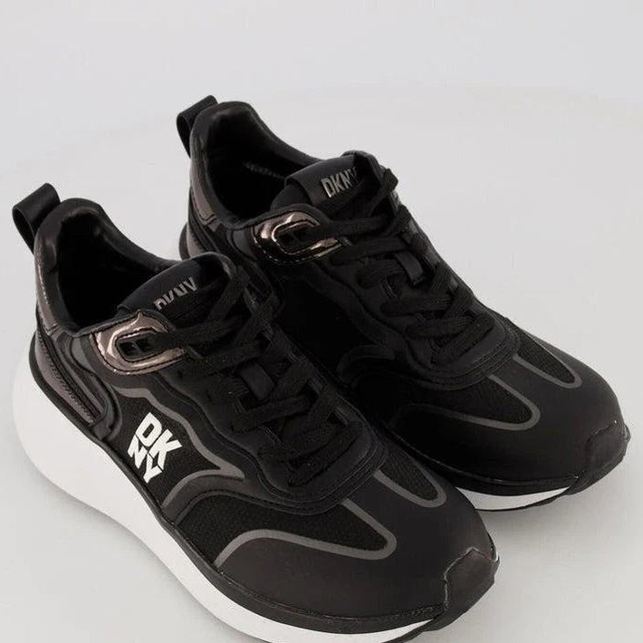 Buy-Ladies Athletic Sneakers | Lace Up | "Shaka"-White & Silver-2.5-Online-in South Africa-on Zalemart