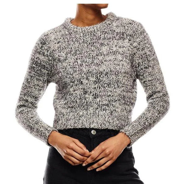 Buy-Ladies Cropped Woolly Sweater | Textured | "Ria"-Navy & White-S-Online-in South Africa-on Zalemart