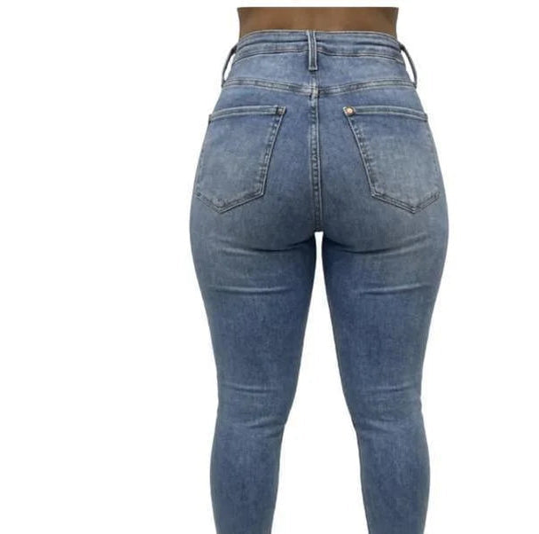 Buy-Ladies Extra High Rise Super Stretchy Super Skinny Strong Denim Jeans | One Size Fits 4 | "Futhi" - A Grade-Online-in South Africa-on Zalemart