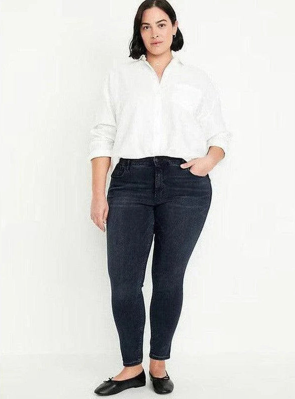 Buy-Ladies High Rise Super Skinny Super Strong Stretchy Denim Jeans | Plain | "Samina" - B Grade-Online-in South Africa-on Zalemart