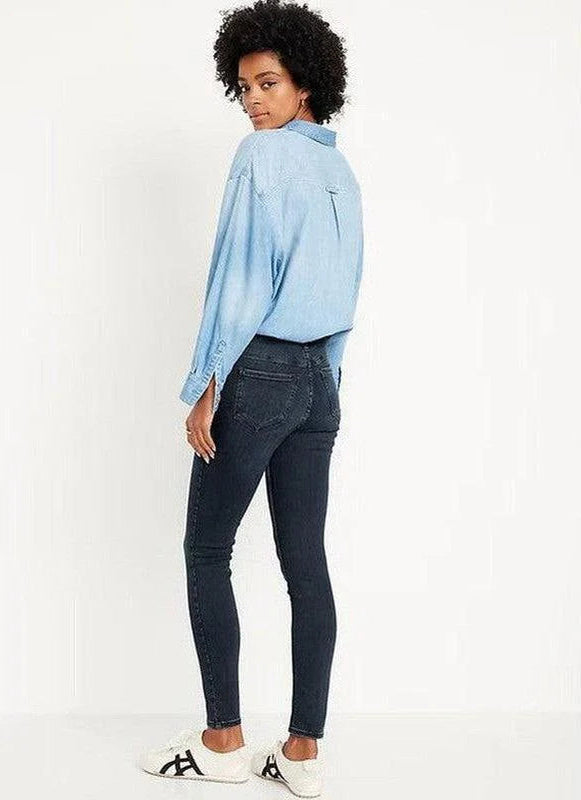 Buy-Ladies High Rise Super Skinny Super Strong Stretchy Denim Jeans | Plain | "Samina" - B Grade-Online-in South Africa-on Zalemart