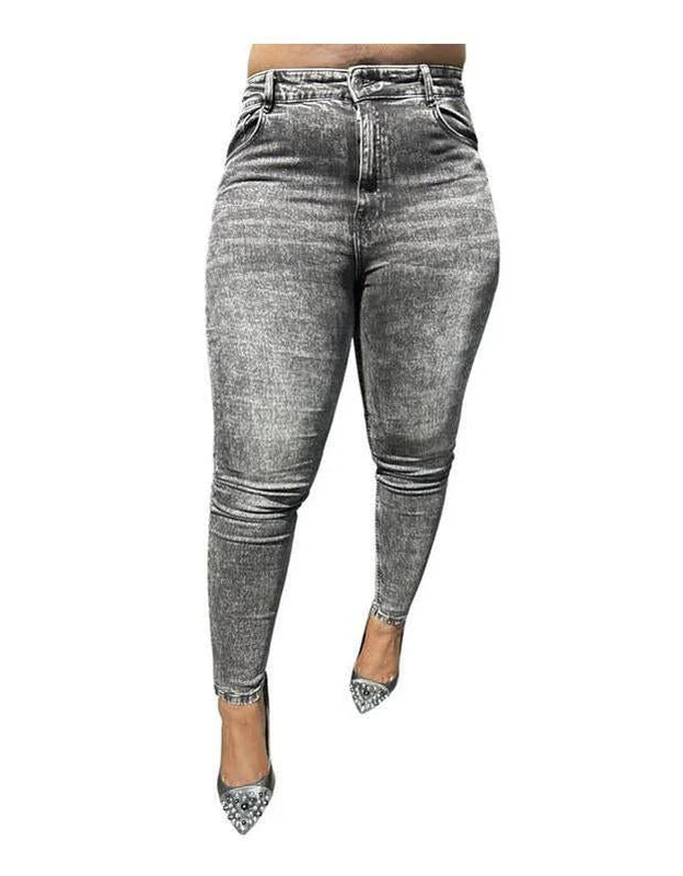 Buy-Ladies High Rise Super Strong Super Skinny Slightly Stretchy Denim Jeans | Plain | "Rio"-Acid Black-24-Online-in South Africa-on Zalemart