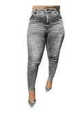 Buy-Ladies High Rise Super Strong Super Skinny Slightly Stretchy Denim Jeans | Plain | "Rio" - B Grade-Acid Black-24-Online-in South Africa-on Zalemart