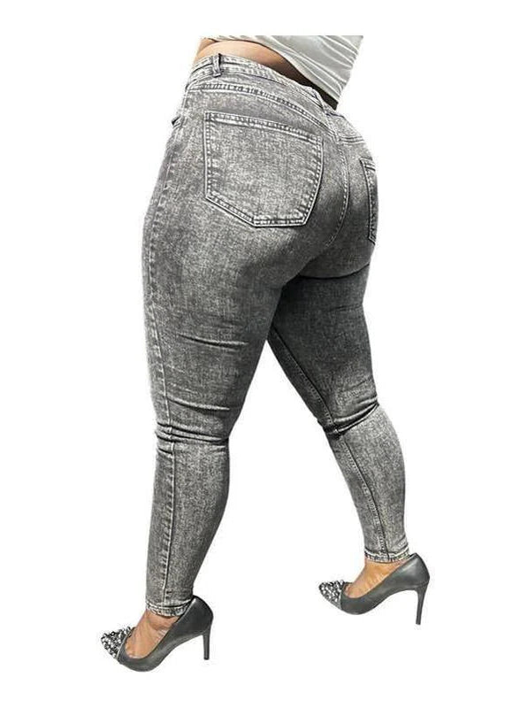Buy-Ladies High Rise Super Strong Super Skinny Slightly Stretchy Denim Jeans | Plain | "Rio" - B Grade-Online-in South Africa-on Zalemart