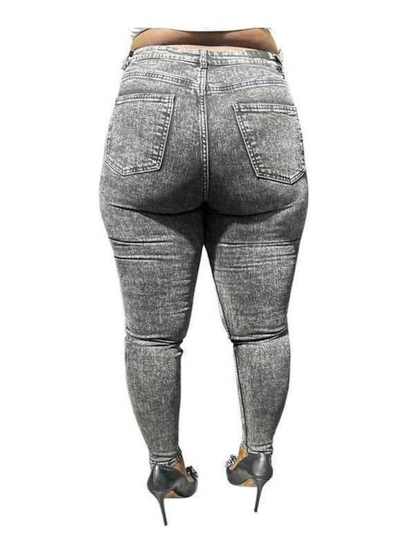Buy-Ladies High Rise Super Strong Super Skinny Slightly Stretchy Denim Jeans | Plain | "Rio" - B Grade-Online-in South Africa-on Zalemart