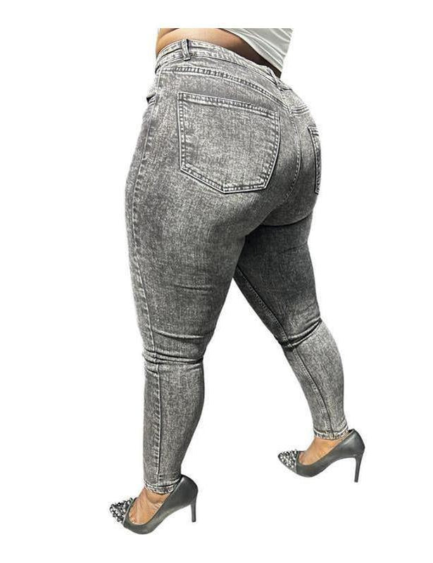 Buy-Ladies High Rise Super Strong Super Skinny Slightly Stretchy Denim Jeans | Plain | "Rio" - B Grade-Online-in South Africa-on Zalemart