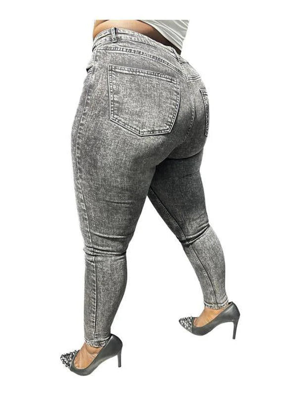 Buy-Ladies High Rise Super Strong Super Skinny Slightly Stretchy Denim Jeans | Plain | "Rio"-Online-in South Africa-on Zalemart
