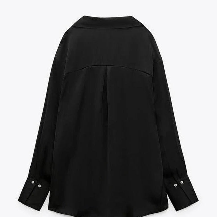 Buy-Ladies Silky Satin Shirt | Plain | "Zia"-Online-in South Africa-on Zalemart