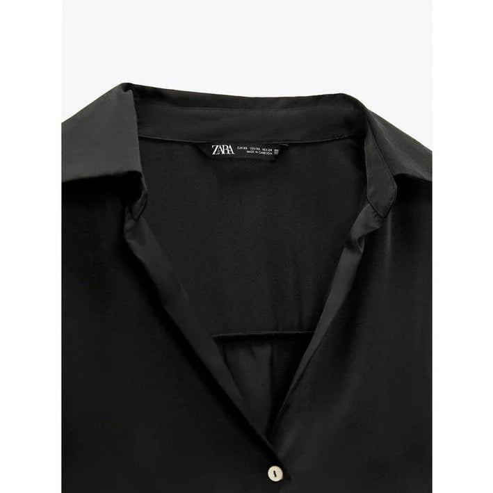 Buy-Ladies Silky Satin Shirt | Plain | "Zia"-Online-in South Africa-on Zalemart