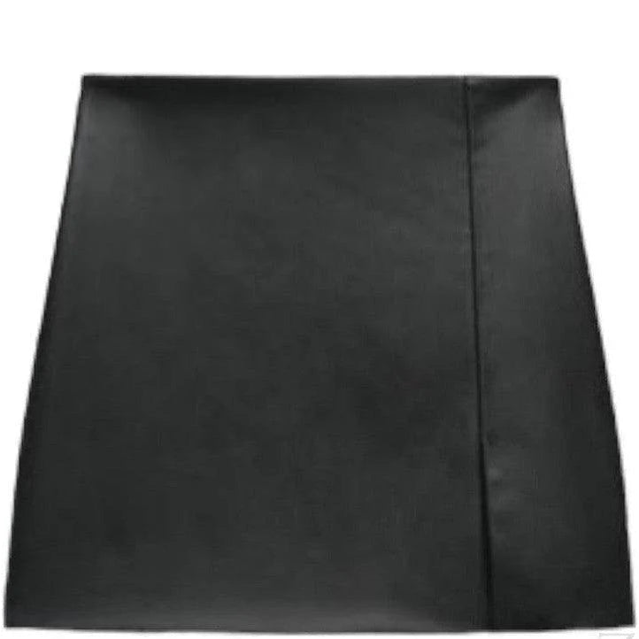 Black leather-bound folder on a white background