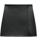 Black leather-bound folder on a white background