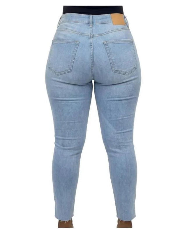 Buy-Ladies Super Stretchy Super Skinny Strong Denim Jeans | Slit Hem | "Zia" - B Grade-Online-in South Africa-on Zalemart