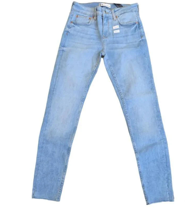 Buy-Ladies Super Stretchy Super Skinny Strong Denim Jeans | Slit Hem | "Zia" - B Grade-Online-in South Africa-on Zalemart