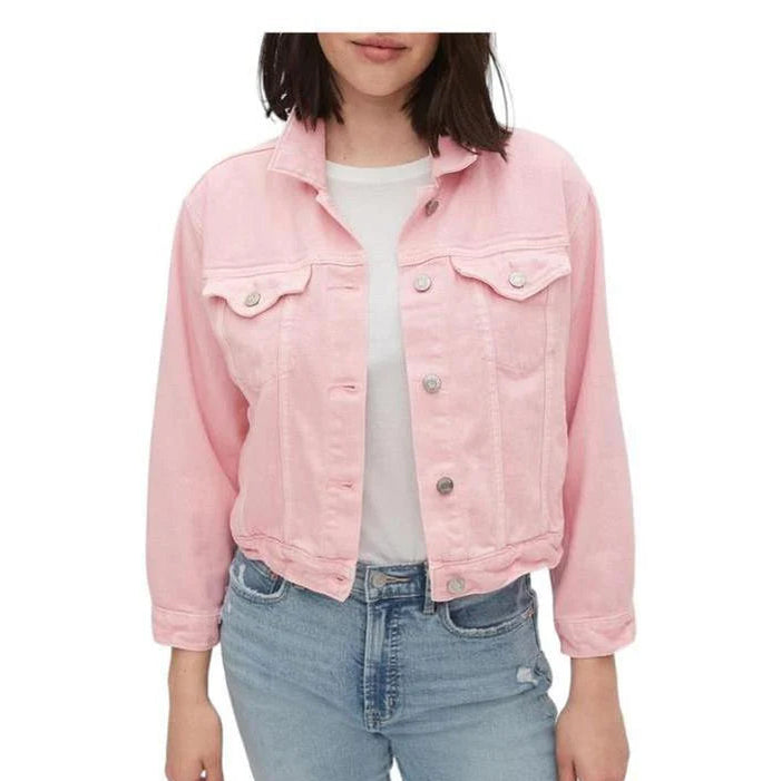 Buy-Ladies Super Strong Crop Icon Denim Jacket | Short | "Bobo"-Pink-XXS-Online-in South Africa-on Zalemart