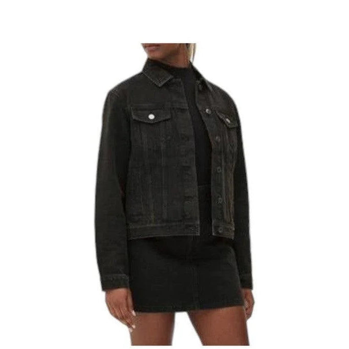 Buy-Ladies Super Strong Denim Jacket | Plain | "Oola"-Charcoal Black-XXS-Online-in South Africa-on Zalemart