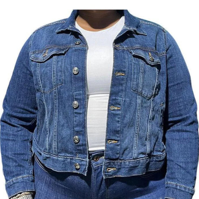 Buy-Ladies Super Strong Short Denim Jacket | Plain | "Futhi"-Online-in South Africa-on Zalemart
