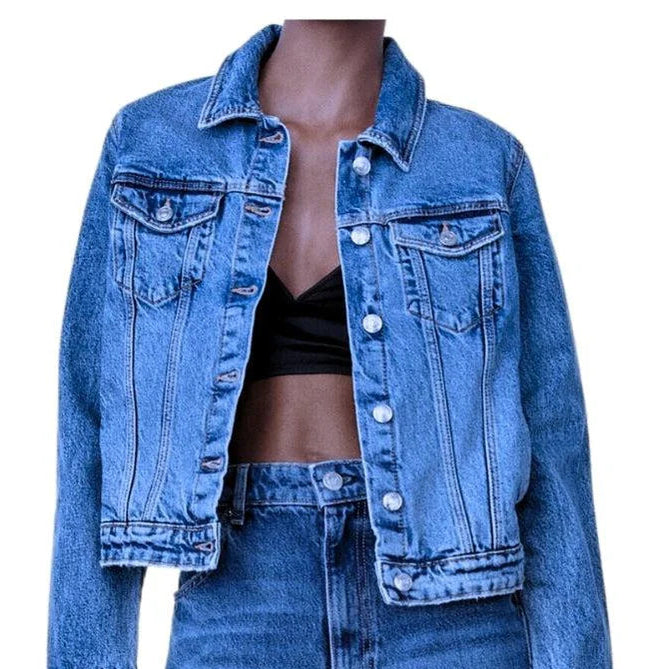 Buy-Ladies Super Strong Short Denim Jacket | Plain | "Zia"-Online-in South Africa-on Zalemart