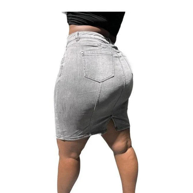 Buy-Ladies Super Strong Stretchy Denim Skirt | Short | "Gali"-Online-in South Africa-on Zalemart
