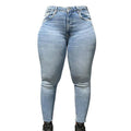 Buy-Ladies Super Strong Stretchy Skinny Denim Jeans | Cropped | "Zia"-Blue-26-Online-in South Africa-on Zalemart