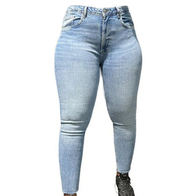 Buy-Ladies Super Strong Stretchy Skinny Denim Jeans | Cropped | "Zia"-Online-in South Africa-on Zalemart