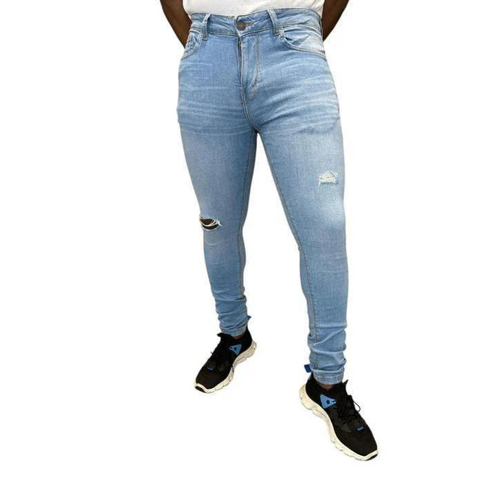 Buy-Men's Super Skinny Strong Stretchy Denim Jeans | Ripped | "Wow" - B Grade-Online-in South Africa-on Zalemart