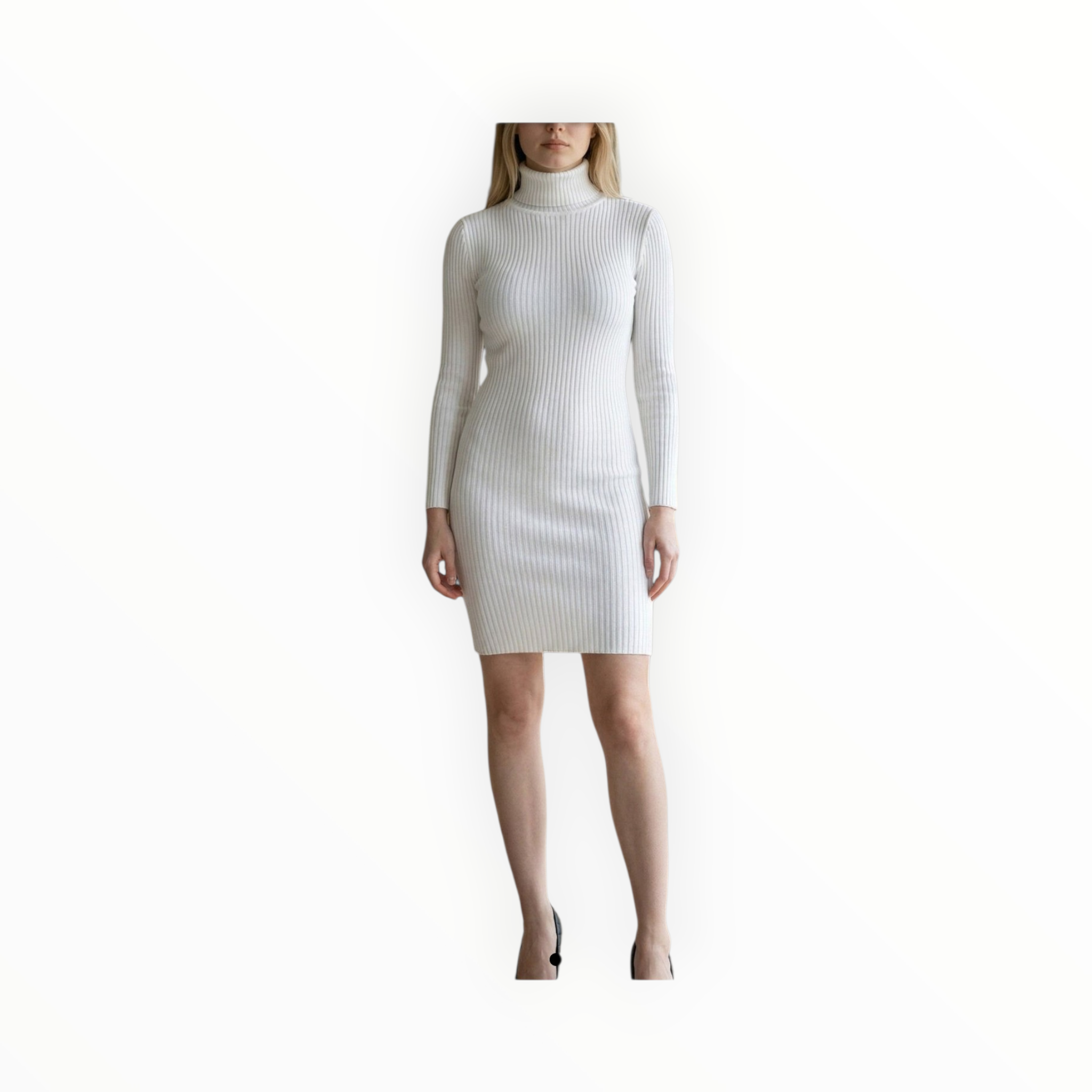 Woman's polo neck winter dress