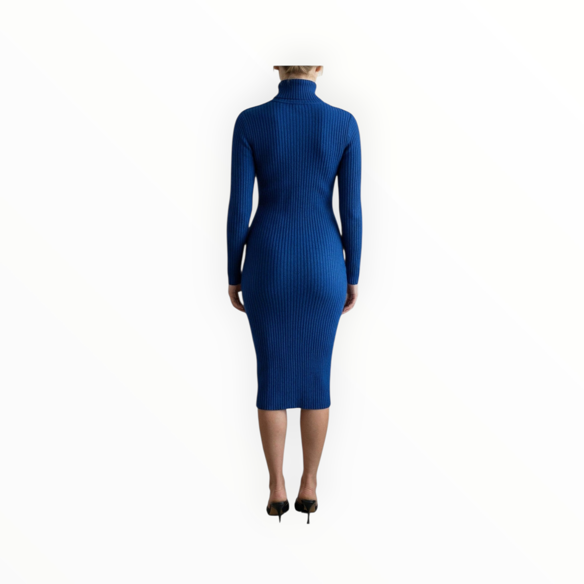 Woman's polo neck winter dress