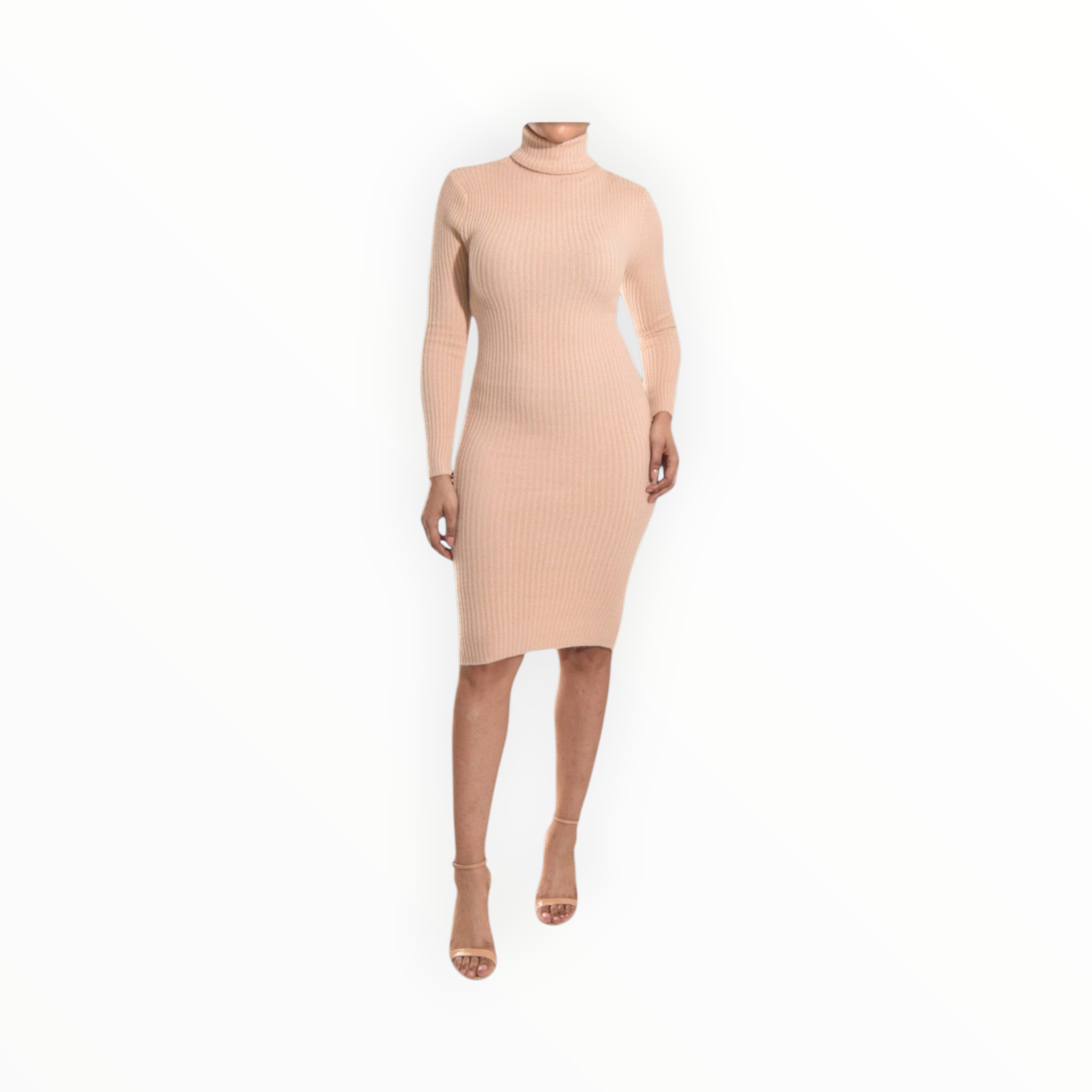 Woman's polo neck winter dress