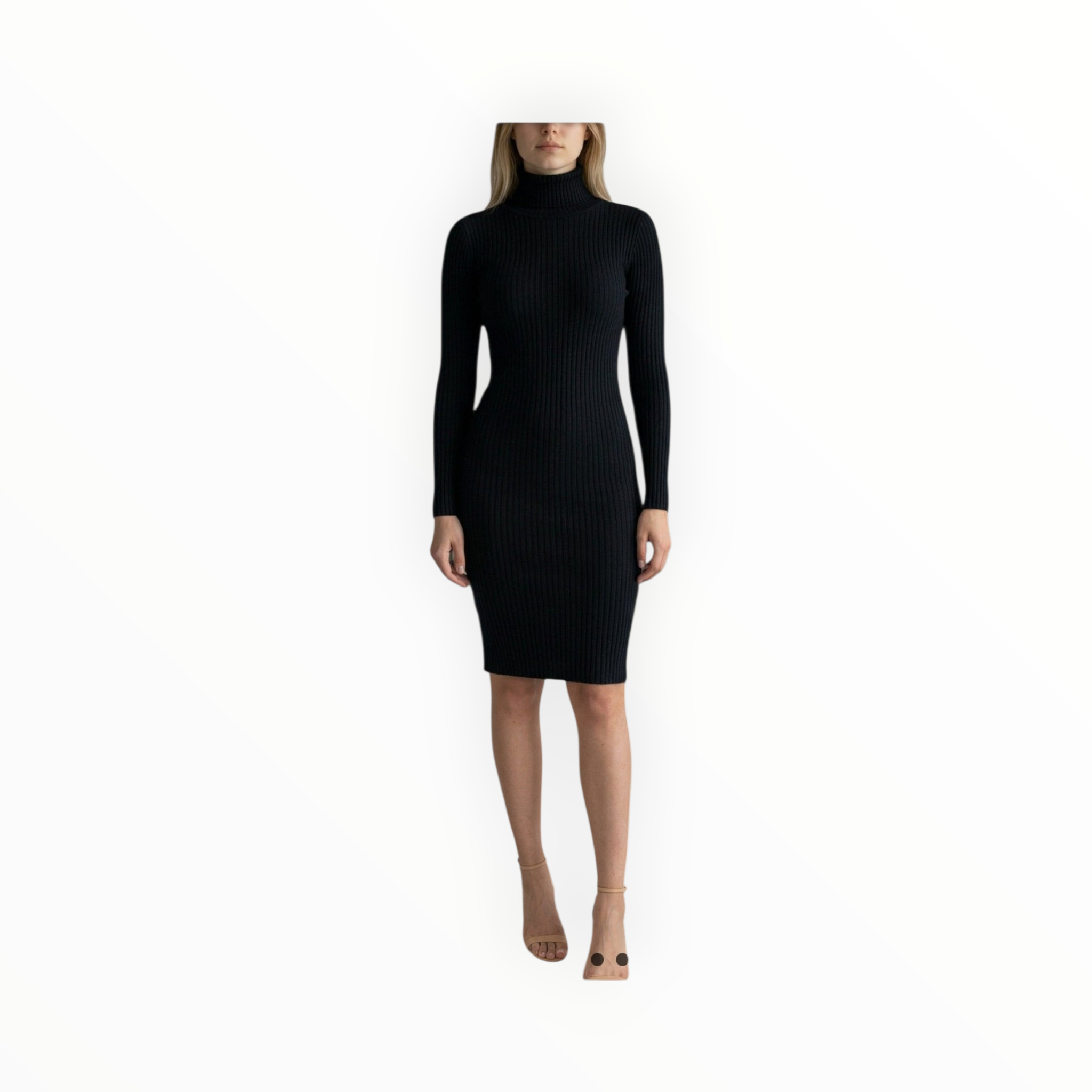 Woman's polo neck winter dress