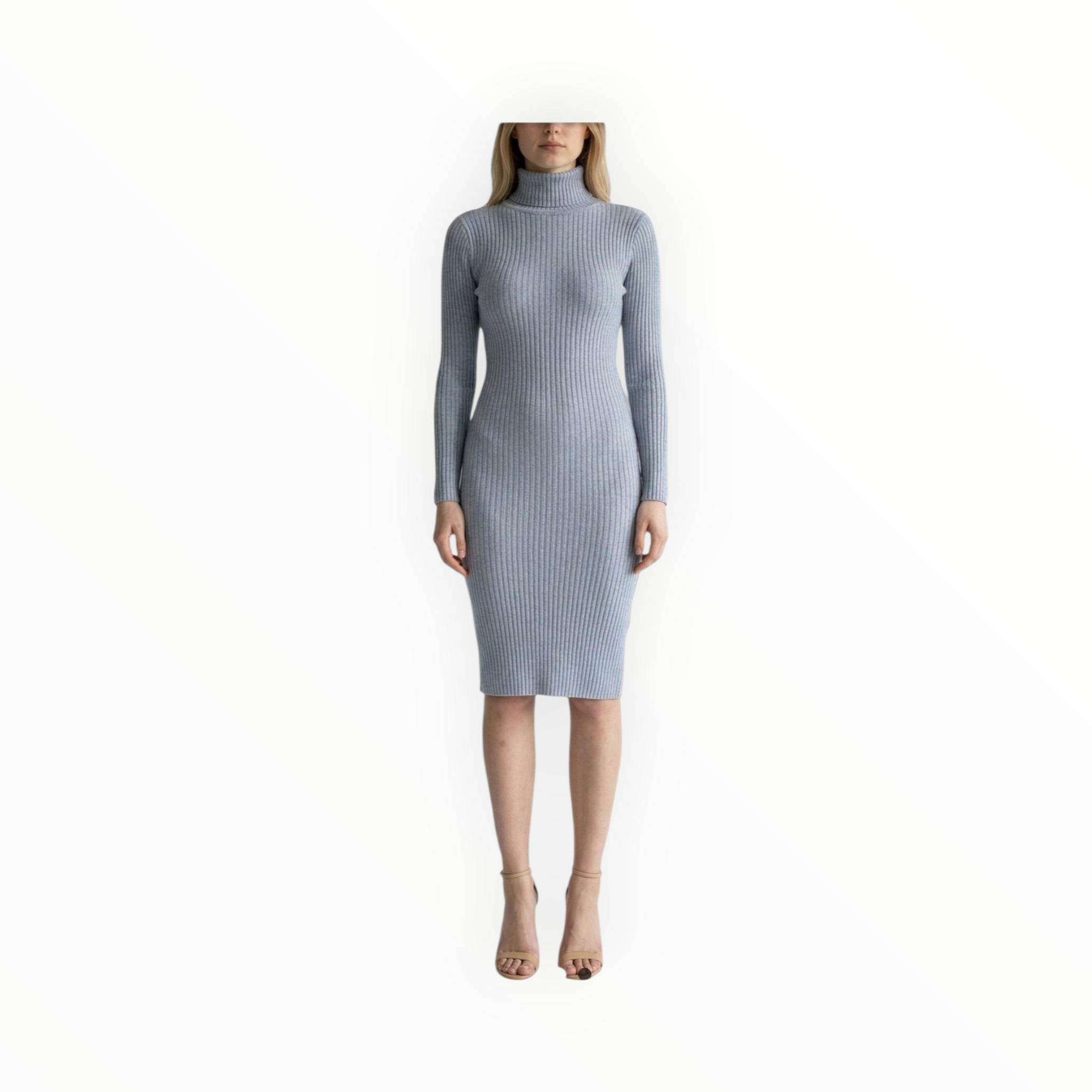 Woman's polo neck winter dress